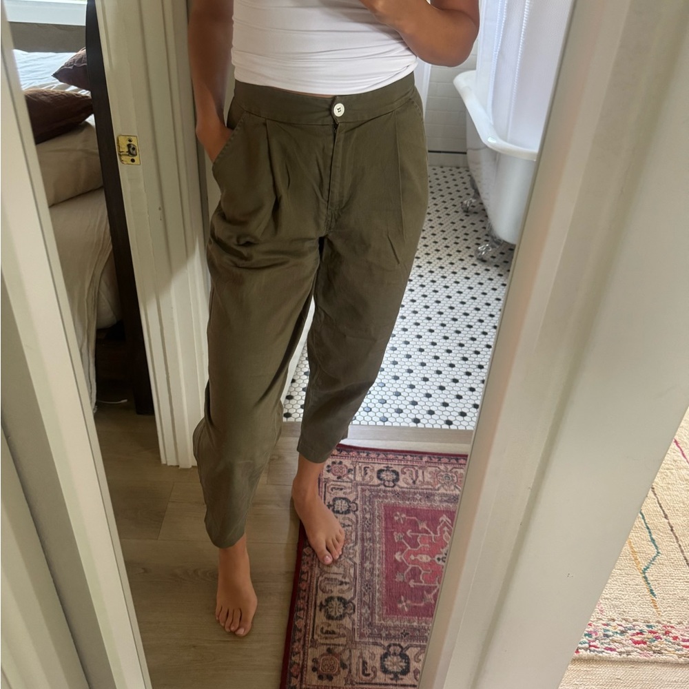 Loup Khaki Cotton Trousers